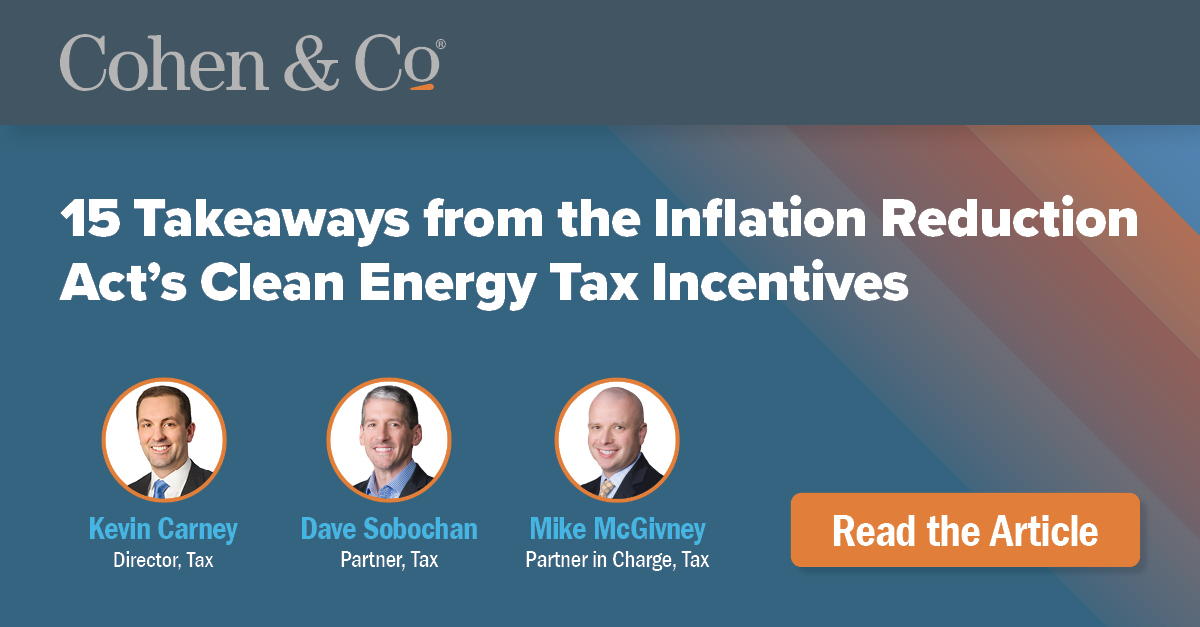 15 Takeaways From The Inflation Reduction Act’s Clean Energy Tax ...