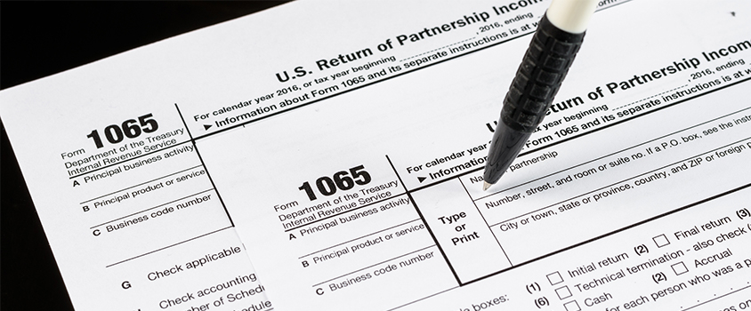 where does retained earnings go on 1065 tax return